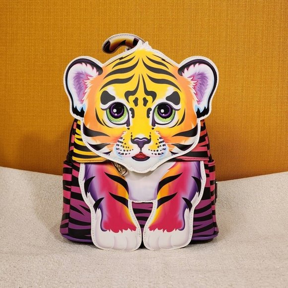 Loungefly Lisa Frank Forrest Tiger Cosplay Mini Backpack Rainbow 90s NEW main image 15